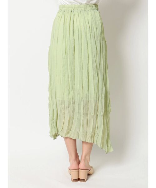dazzlin（ダズリン）の「イレギュラーラインクリンクルスカート（スカート・レディース・オフホワイト/アイボリー/ミント/ブラウン/その他1・FREE）」の13枚目の写真