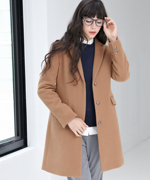 green label relaxing（グリーンレーベルリラクシング）の「◆GT DBL/CL W/N/CAチェスターコート（チェスターコート・レディース・ベージュ/ネイビー/その他・42/36/44/34/38/40）」の12枚目の写真