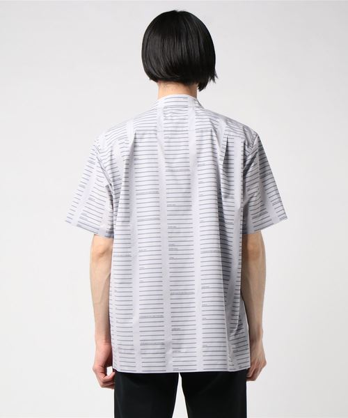 ATTACHMENT（アタッチメント）の「T400ストレッチタフタプリント レギュラーカラーS/Sシャツ（シャツ/ブラウス・メンズ・ネイビー/グレー/オレンジ・1/2/3）」の12枚目の写真