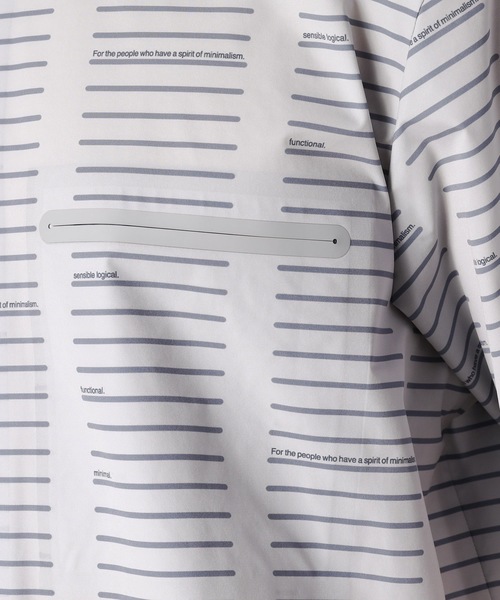 ATTACHMENT（アタッチメント）の「T400ストレッチタフタプリント レギュラーカラーS/Sシャツ（シャツ/ブラウス・メンズ・ネイビー/グレー/オレンジ・1/2/3）」の7枚目の写真