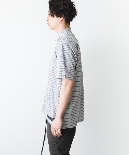 ATTACHMENT（アタッチメント）の「T400ストレッチタフタプリント レギュラーカラーS/Sシャツ（シャツ/ブラウス・メンズ・ネイビー/グレー/オレンジ・1/2/3）」の14枚目の写真