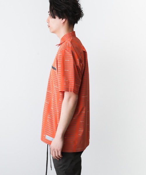 ATTACHMENT（アタッチメント）の「T400ストレッチタフタプリント レギュラーカラーS/Sシャツ（シャツ/ブラウス・メンズ・ネイビー/グレー/オレンジ・1/2/3）」の20枚目の写真