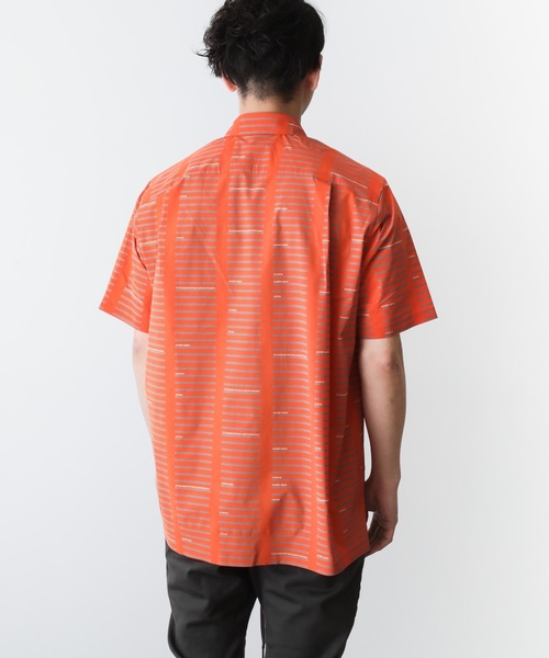 ATTACHMENT（アタッチメント）の「T400ストレッチタフタプリント レギュラーカラーS/Sシャツ（シャツ/ブラウス・メンズ・ネイビー/グレー/オレンジ・1/2/3）」の21枚目の写真