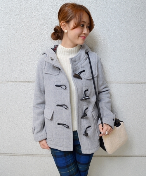 SHIPS for women（シップスフォーウィメン）の「PONTETORTO: ショートダッフル◇●（ダッフルコート・レディース・グレー/ネイビー/マスタード/ベージュ/ブルー/ブラック・36/38）」の3枚目の写真