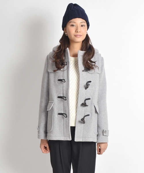 SHIPS for women（シップスフォーウィメン）の「PONTETORTO: ショートダッフル◇●（ダッフルコート・レディース・グレー/ネイビー/マスタード/ベージュ/ブルー/ブラック・36/38）」の11枚目の写真