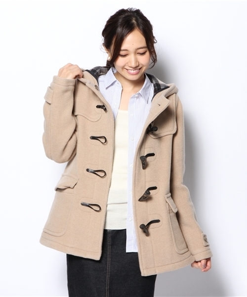 SHIPS for women（シップスフォーウィメン）の「PONTETORTO: ショートダッフル◇●（ダッフルコート・レディース・グレー/ネイビー/マスタード/ベージュ/ブルー/ブラック・36/38）」の19枚目の写真