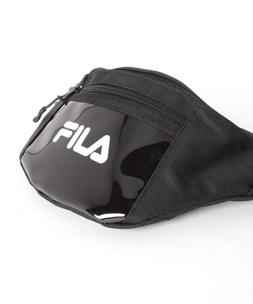 FILA（フィラ）の「【FILA/フィラ】クリアポケットウエストバッグ　ショルダーバッグ　２ＷＡＹ　ブランドロゴプリント（ボディバッグ/ウエストポーチ・レディース・ピンク/パープル/イエロー/ブラック・FREE）」の6枚目の写真