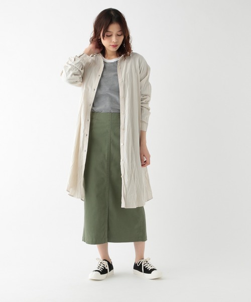 セール 取扱い店舗限定 コットンワッシャーシャツチュニック シャツ ブラウス Studio Clip スタディオクリップ のファッション通販 Zozotown