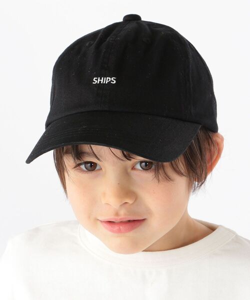 SHIPS(シップス)の「SHIPS KIDS:ロゴ キャップ(キャップ・キッズ・ブラック/オリーブ・ONE SIZE)」の2枚目の写真
