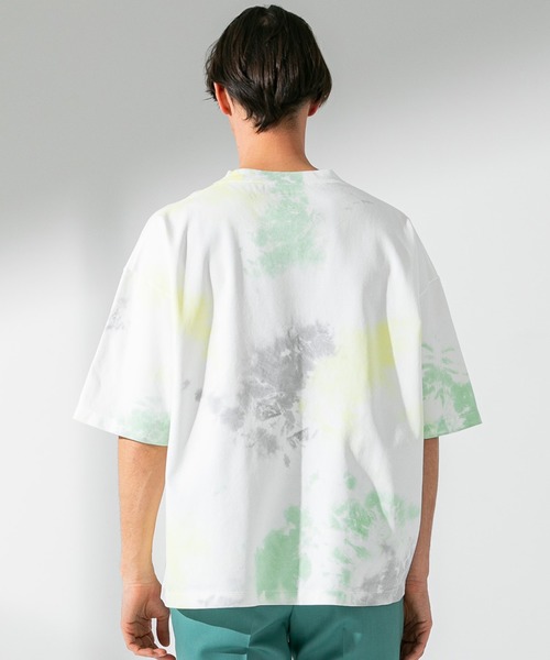 UNITED TOKYO(ユナイテッドトウキョウ)の「テクノラマスムースタイダイカットソー/ビックシルエット(Tシャツ/カットソー・メンズ・グリーン/ブラウン・2/1)」の4枚目の写真