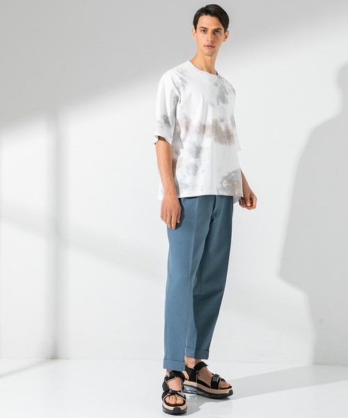 UNITED TOKYO(ユナイテッドトウキョウ)の「テクノラマスムースタイダイカットソー/ビックシルエット(Tシャツ/カットソー・メンズ・グリーン/ブラウン・2/1)」の14枚目の写真