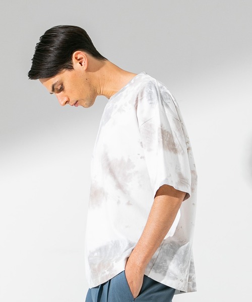 UNITED TOKYO(ユナイテッドトウキョウ)の「テクノラマスムースタイダイカットソー/ビックシルエット(Tシャツ/カットソー・メンズ・グリーン/ブラウン・2/1)」の15枚目の写真