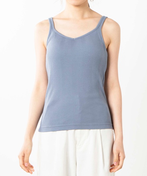 WEGO（ウィゴー）の「WEGO/カップインリブキャミソール（キャミソール・レディース・ブラック/ホワイト/ブルー・SMALL/MEDIUM）」の22枚目の写真