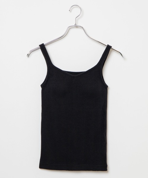 WEGO（ウィゴー）の「WEGO/カップインリブキャミソール（キャミソール・レディース・ブラック/ホワイト/ブルー・SMALL/MEDIUM）」の10枚目の写真