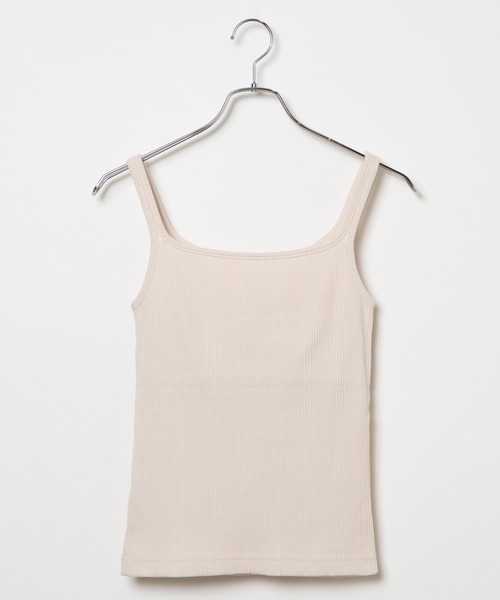 WEGO（ウィゴー）の「WEGO/カップインリブキャミソール（キャミソール・レディース・ブラック/ホワイト/ブルー・SMALL/MEDIUM）」の6枚目の写真