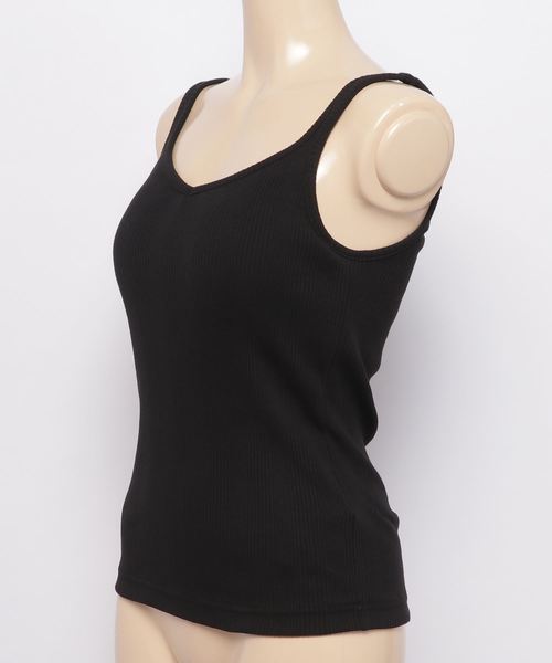 WEGO（ウィゴー）の「WEGO/カップインリブキャミソール（キャミソール・レディース・ブラック/ホワイト/ブルー・SMALL/MEDIUM）」の11枚目の写真
