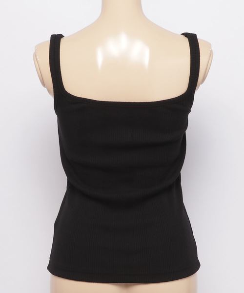 WEGO（ウィゴー）の「WEGO/カップインリブキャミソール（キャミソール・レディース・ブラック/ホワイト/ブルー・SMALL/MEDIUM）」の7枚目の写真