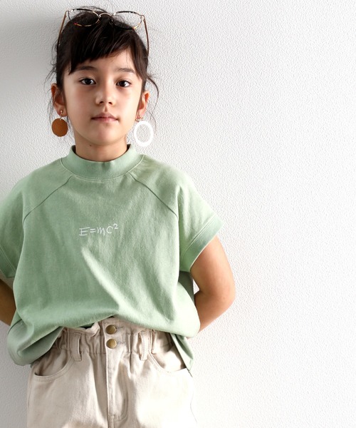 classicalelf（クラシカルエルフ）の「綿100％USAコットン。シンプルだけど拘りたっぷり。ロゴTシャツ。（Tシャツ/カットソー・キッズ・ホワイト/ブラック/ベージュ/グリーン/モカ・140/150/130/160）」の5枚目の写真