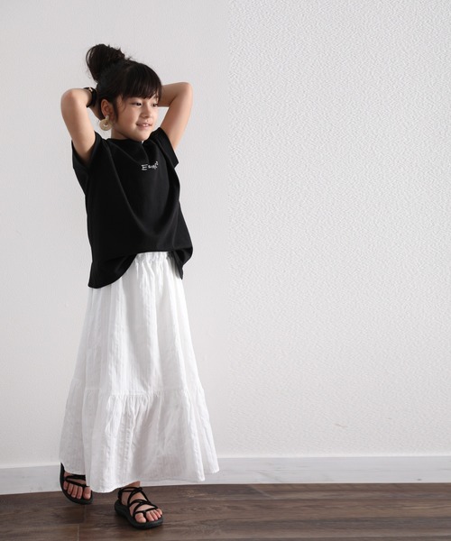 classicalelf（クラシカルエルフ）の「綿100％USAコットン。シンプルだけど拘りたっぷり。ロゴTシャツ。（Tシャツ/カットソー・キッズ・ホワイト/ブラック/ベージュ/グリーン/モカ・140/150/130/160）」の21枚目の写真