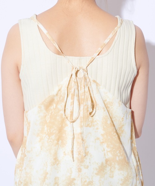 natural couture(ナチュラルクチュール)の「ほんのりタイダイキャミワンピース(ワンピース・レディース・ピンク/イエロー/グリーン・FREE)」の19枚目の写真