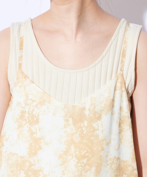 natural couture(ナチュラルクチュール)の「ほんのりタイダイキャミワンピース(ワンピース・レディース・ピンク/イエロー/グリーン・FREE)」の18枚目の写真