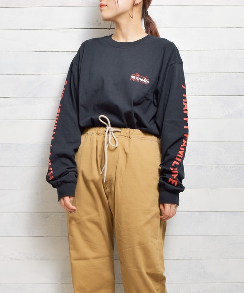 THE Nookie（ザヌーキー）の「【W】【it】【THE nookie】ANIME L/S TEE（Tシャツ/カットソー・レディース・ブラック/ホワイト/ピンク・FREE）」の3枚目の写真