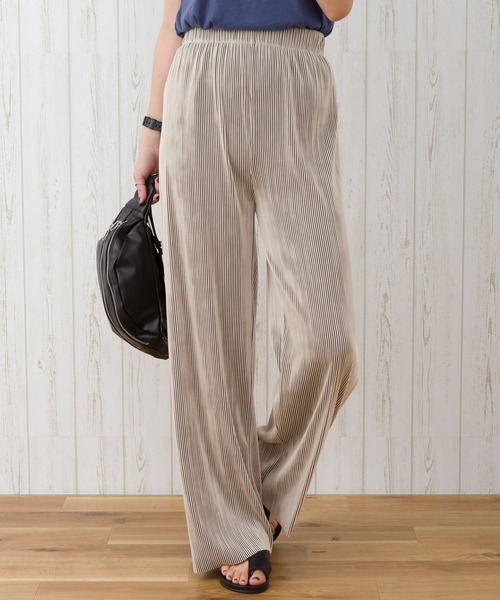 SpRay（スプレイ）の「プリーツパンツ（その他パンツ・レディース・ベージュ/ブラウン/ブラック・FREE）」の3枚目の写真