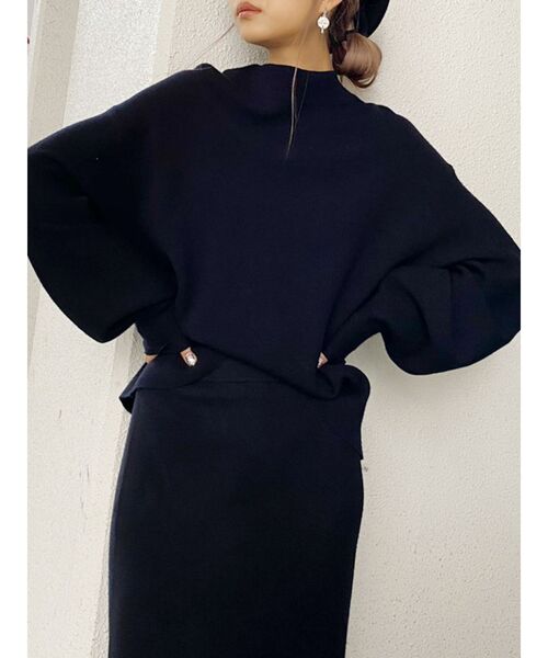 GYDA（ジェイダ）の「ボトルネックニットTOPS（ニット/セーター・レディース・ブラック/ベージュ/オレンジ/ブラウン・FREE）」の13枚目の写真