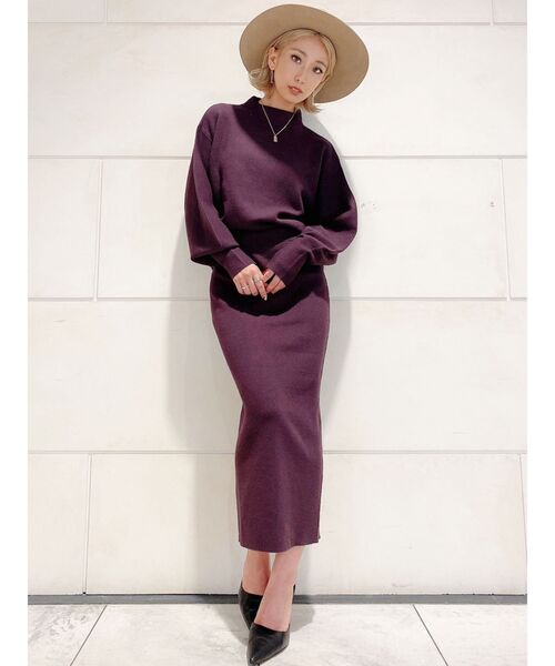 GYDA（ジェイダ）の「ボトルネックニットTOPS（ニット/セーター・レディース・ブラック/ベージュ/オレンジ/ブラウン・FREE）」の18枚目の写真