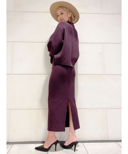 GYDA（ジェイダ）の「ボトルネックニットTOPS（ニット/セーター・レディース・ブラック/ベージュ/オレンジ/ブラウン・FREE）」の19枚目の写真