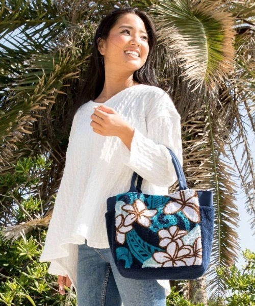 Kahiko】ハワイアンさがら刺繍バッグ（トートバッグ）｜Kahiko（カヒコ