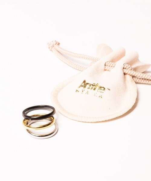 Anthe（アンテ）の「Anthe by yarka / stainless series simple2mm ring（リング・レディース・シルバー/ゴールド/ブラック・#15/#11/#13）」の5枚目の写真