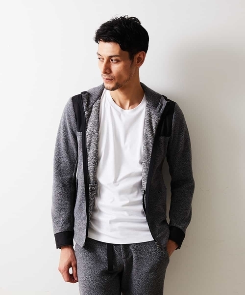 MICHEL KLEIN HOMME   （ミッシェルクランオム）の「ブルゾン（サーモライトボア）（その他アウター・メンズ・ブラック/グレー・46/48/51）」の3枚目の写真