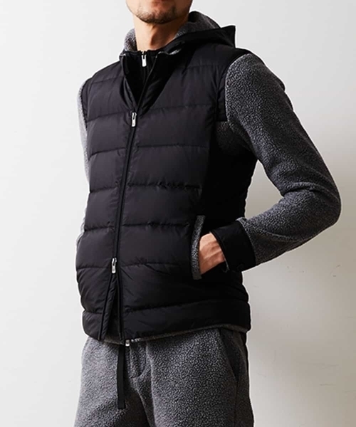 MICHEL KLEIN HOMME   （ミッシェルクランオム）の「ブルゾン（サーモライトボア）（その他アウター・メンズ・ブラック/グレー・46/48/51）」の6枚目の写真