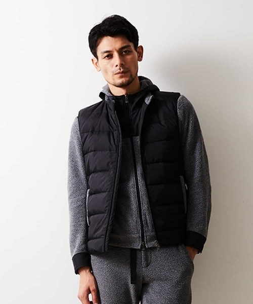 MICHEL KLEIN HOMME   （ミッシェルクランオム）の「ブルゾン（サーモライトボア）（その他アウター・メンズ・ブラック/グレー・46/48/51）」の10枚目の写真