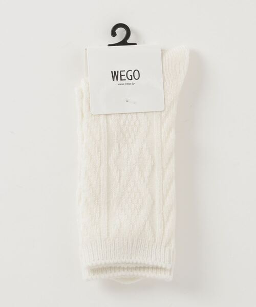 WEGO（ウィゴー）の「WEGO/ケーブルソックス（ソックス/靴下・レディース・ブルー/グレー/ブラック/パープル/ホワイト/ライトブラウン/ワイン/ブラウン系その他/グリーン系その他/マスタード・FREE）」の20枚目の写真