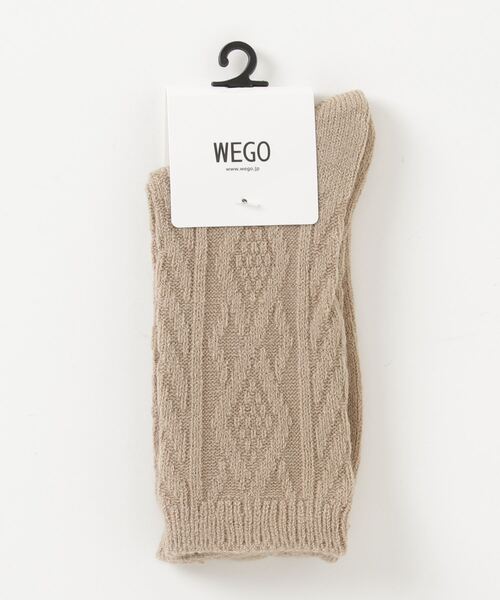 WEGO（ウィゴー）の「WEGO/ケーブルソックス（ソックス/靴下・レディース・ブルー/グレー/ブラック/パープル/ホワイト/ライトブラウン/ワイン/ブラウン系その他/グリーン系その他/マスタード・FREE）」の17枚目の写真