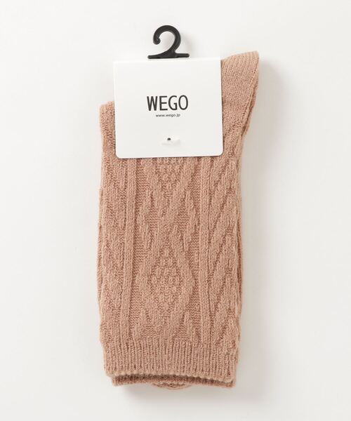WEGO（ウィゴー）の「WEGO/ケーブルソックス（ソックス/靴下・レディース・ブルー/グレー/ブラック/パープル/ホワイト/ライトブラウン/ワイン/ブラウン系その他/グリーン系その他/マスタード・FREE）」の16枚目の写真