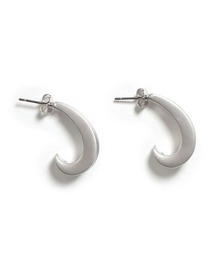 シンプルフープマットピアス/イヤリング