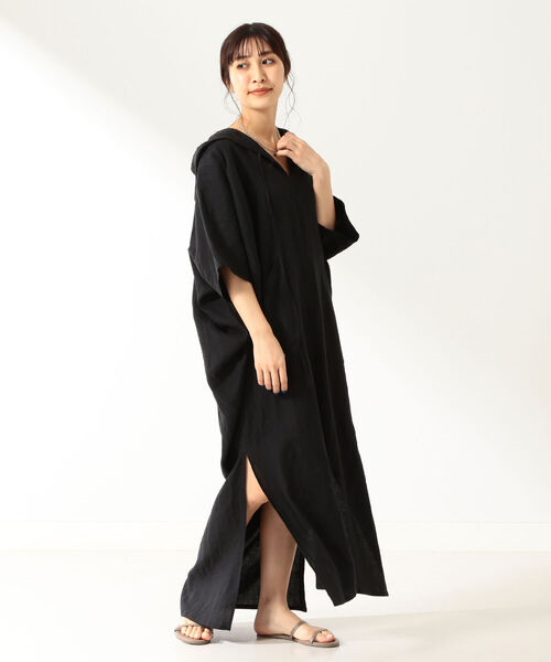 Demi-Luxe BEAMS(デミルクス ビームス)の「DOU BOCHI Eric Bergere / Saliers リネンワンピース(ワンピース・レディース・ブラック/ホワイト系その他5・ONE SIZE)」の21枚目の写真