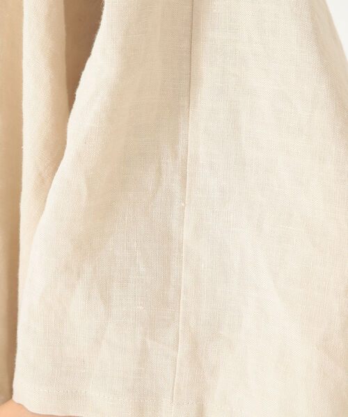 Demi-Luxe BEAMS(デミルクス ビームス)の「DOU BOCHI Eric Bergere / Saliers リネンワンピース(ワンピース・レディース・ブラック/ホワイト系その他5・ONE SIZE)」の11枚目の写真