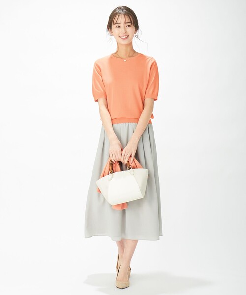J.PRESS Ladies(J.プレス レディス)の「【洗える】シックアンドシンボイル フレアスカート(スカート・レディース・スモーキーグリーン系/ネイビー系/ベージュ系・XS/XXS/S)」の14枚目の写真