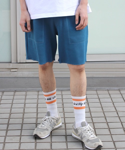 1 to 10 people（ワントゥテンピープル）の「【1to10people】サマーニットショーツ WGC-022-M（その他パンツ・メンズ・ネイビー/サックスブルー/ピンク・M/L）」の4枚目の写真