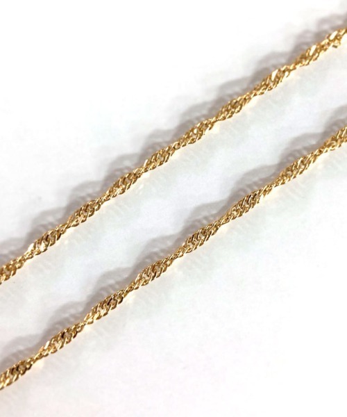 Pierrot(ピエロ)の「ツイストチェーンYラインネックレス(ネックレス・レディース・シルバー/ゴールド・FREE)」の4枚目の写真