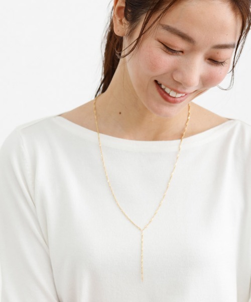 Pierrot(ピエロ)の「ツイストチェーンYラインネックレス(ネックレス・レディース・シルバー/ゴールド・FREE)」の8枚目の写真