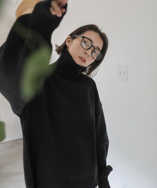 ハイネックルーズオーバーニット（ニット/セーター）｜select MOCA