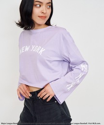 【MLB】フレアスリーブロゴTシャツ