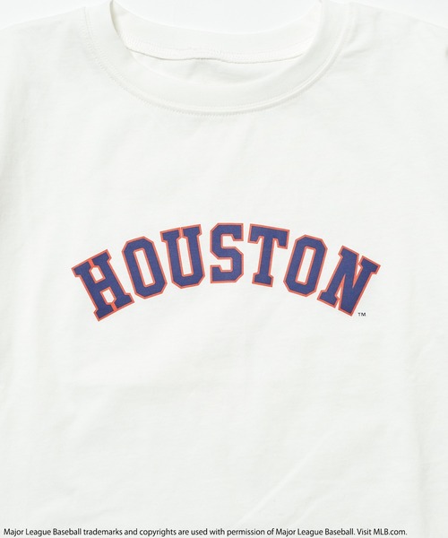 BACK TO THE FIELD（バック トゥー ザ フィールド）の「【MLB】フレアスリーブロゴTシャツ（Tシャツ/カットソー・レディース・ブラック/オフホワイト/パープル・FREE）」の7枚目の写真