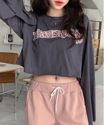 MERONGSHOP マーベリックロゴクロップTシャツ
