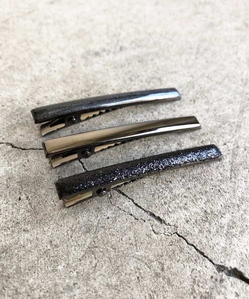 aller au lit(アレオリ)の「FT:aller au lit(アレオリ) クリップ3本セット(バレッタ/ヘアクリップ・レディース・ブラック/ゴールド・FREE)」の2枚目の写真